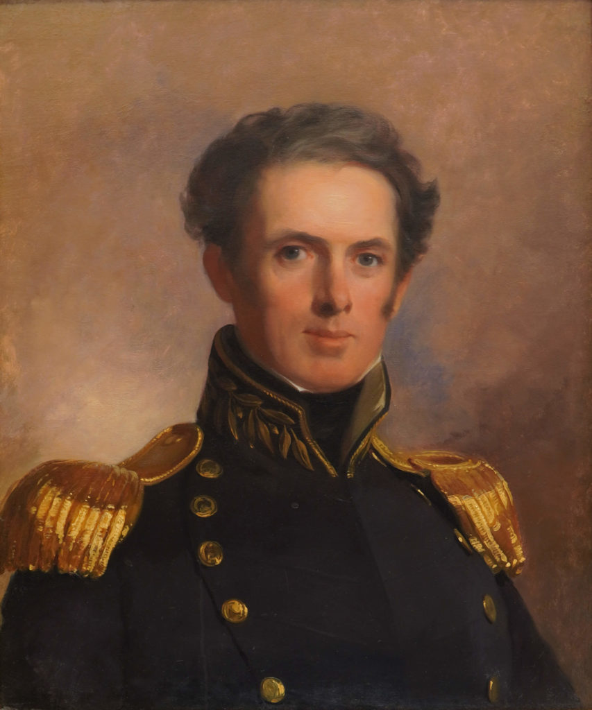 Oil on panel portrait of Captain John Gwinn, by Thomas Sully, 1837. [Commodores Fund Purchase]